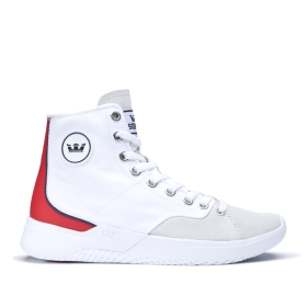 Tenis Altos Supra STATIK Hombre Blancas/Blancas (MX-22544)